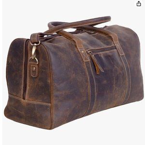 KomalC Genuine Leather Duffel Bag